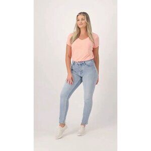 Candace Cameron Bure Petite Pacific Denim Straight Leg Jeans 20WP Blue A519597